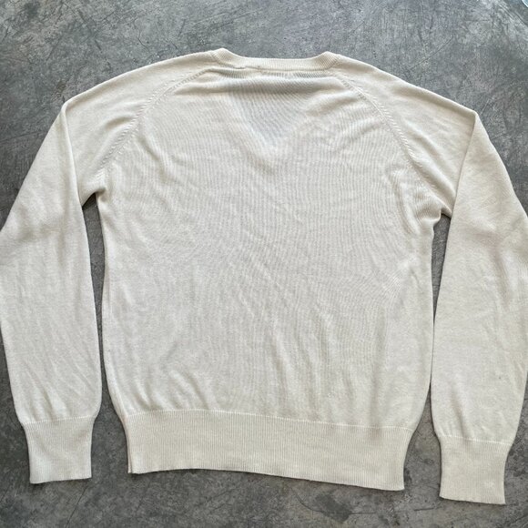 Vintage KTIP Radio Station Vneck Sweater White Tour Touch Collection Womens XL - Picture 8 of 12